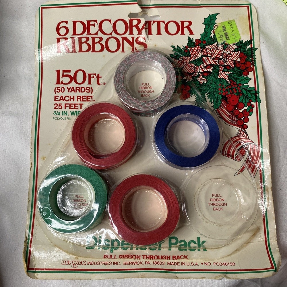 Vintage Berwick Industries Decorating Ribbon 5 Rolls